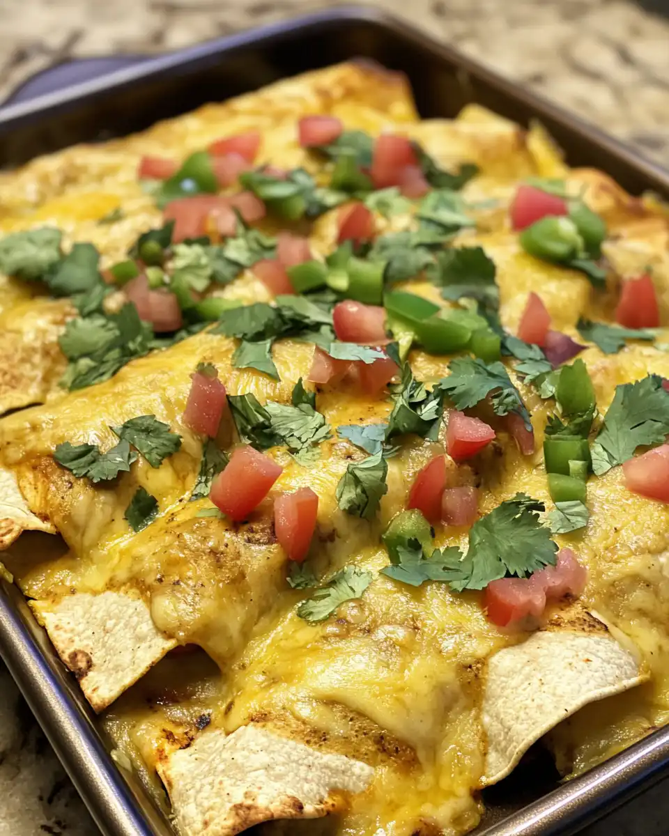 Ingredients of potato and green chili enchiladas arranged for cooking