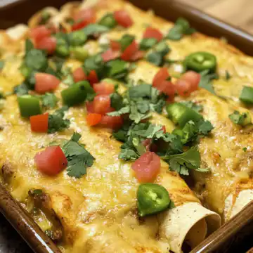 Plant Based Potato Green Chili Enchiladas taken with iphone 15 pro max --iw 2 --ar 4:5 --v 6.1 --raw