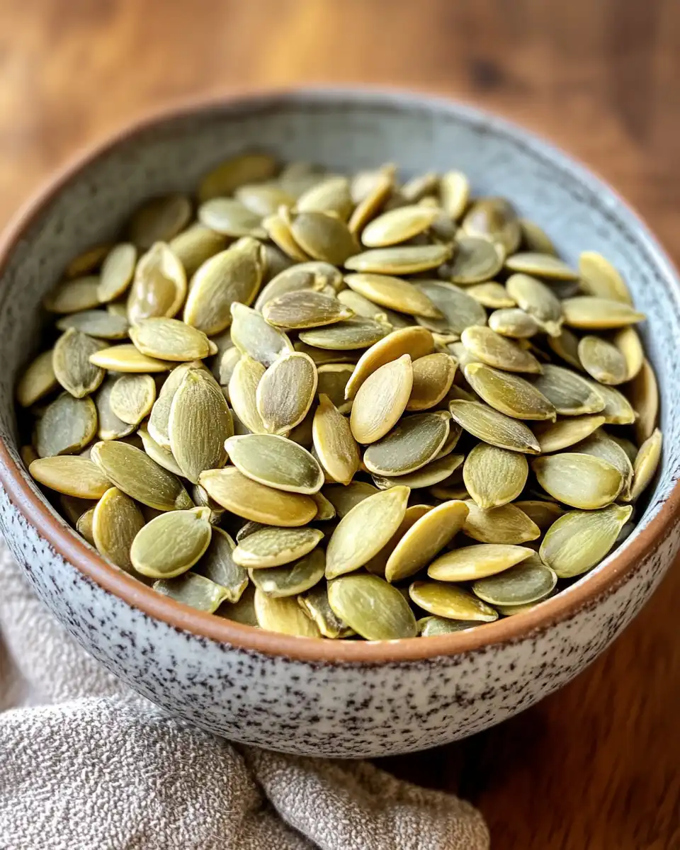Blending toasted pepitas with honey and vanilla