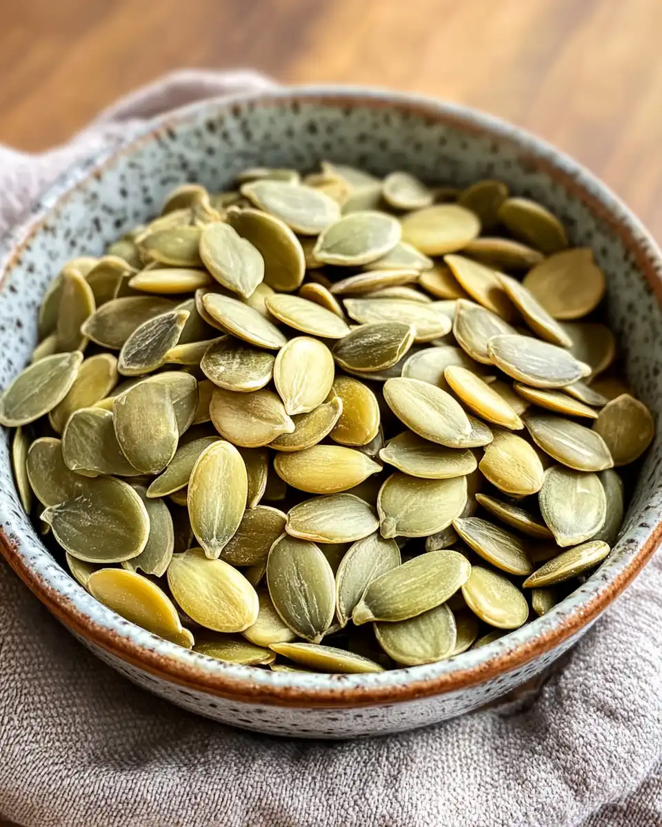 Creamy pumpkin seed butter ready to serve