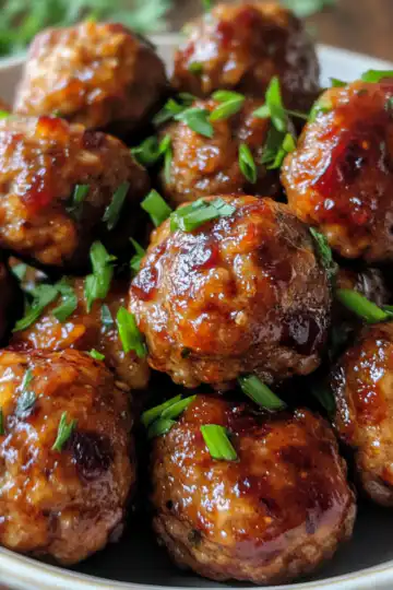 Quick Christmas Cranberry Meatballs taken with iphone 15 pro max --iw 2 --ar 4:5 --v 6.1 --raw