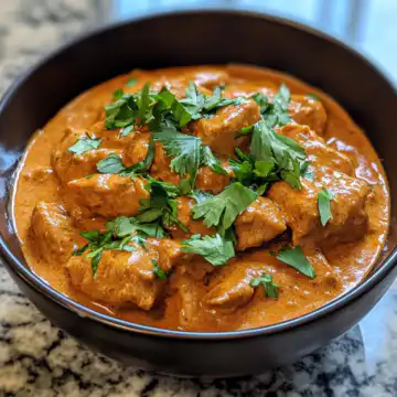 Quick Easy Homemade Butter Chicken Recipe taken with iphone 15 pro max --iw 2 --ar 4:5 --v 6.1 --raw