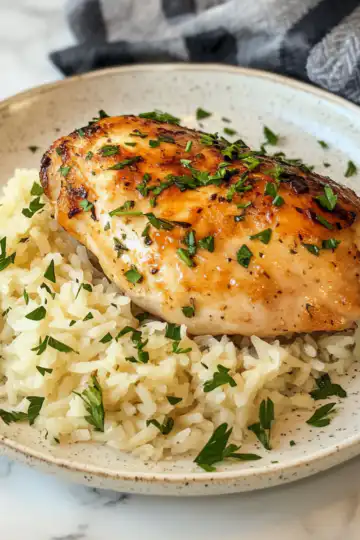Recette Poulet Cremeux Riz Rapide Facile taken with iphone 15 pro max --iw 2 --ar 4:5 --v 6.1 --raw