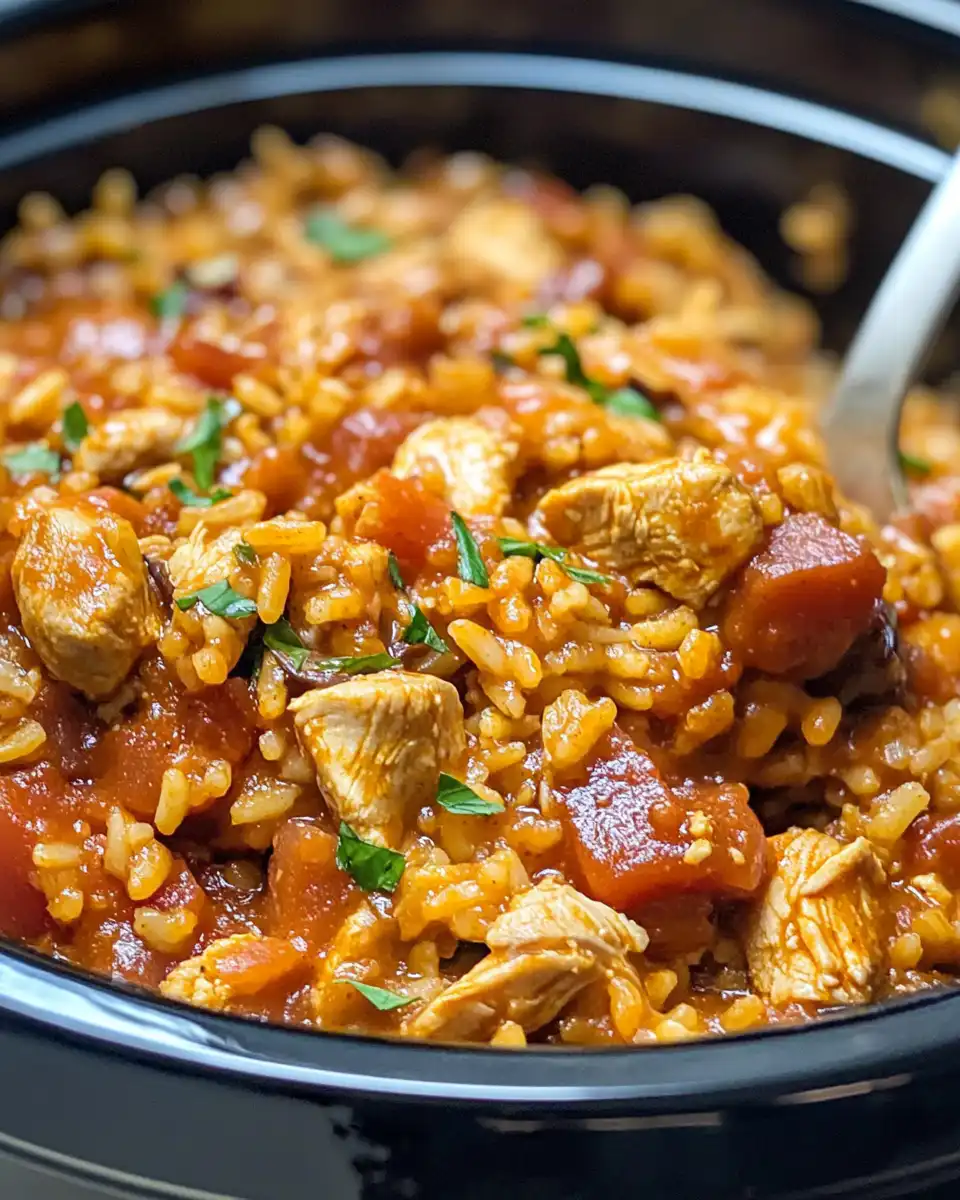 Steam puffing out from pressure cooker jambalaya as it's nearly done cooking