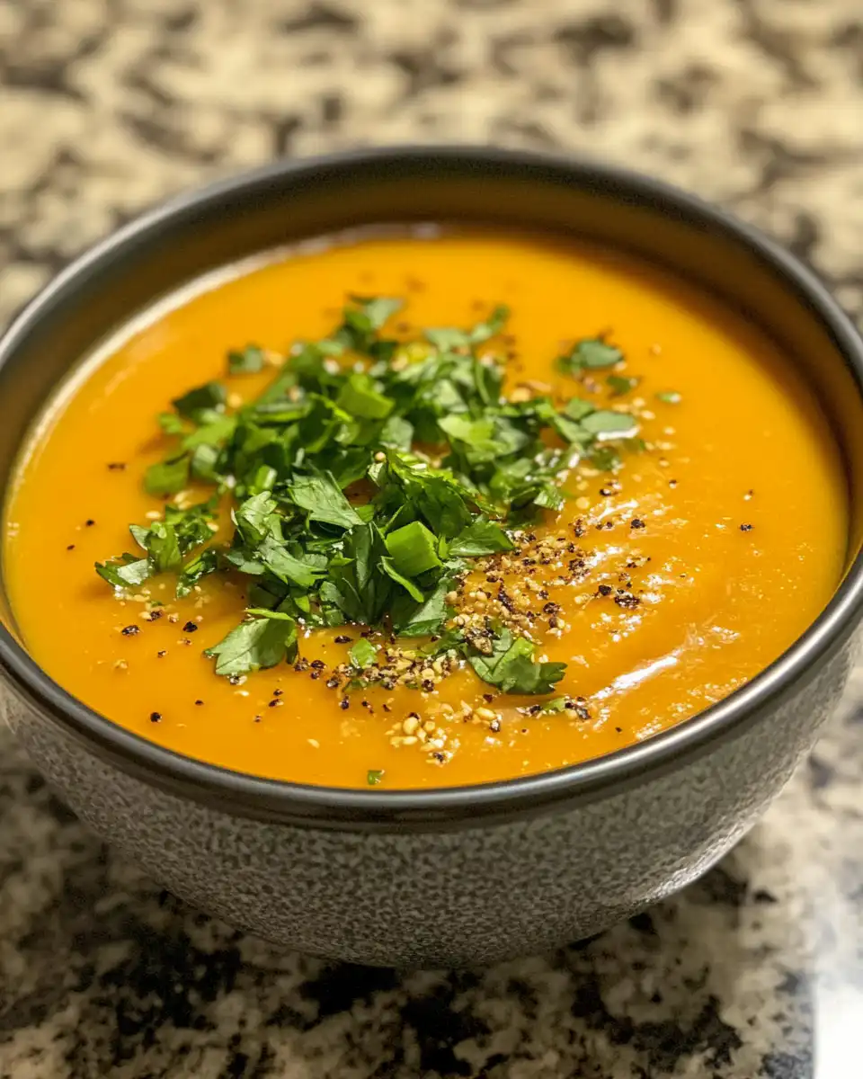 Pressure cooker with aromatic carrot soup steaming
