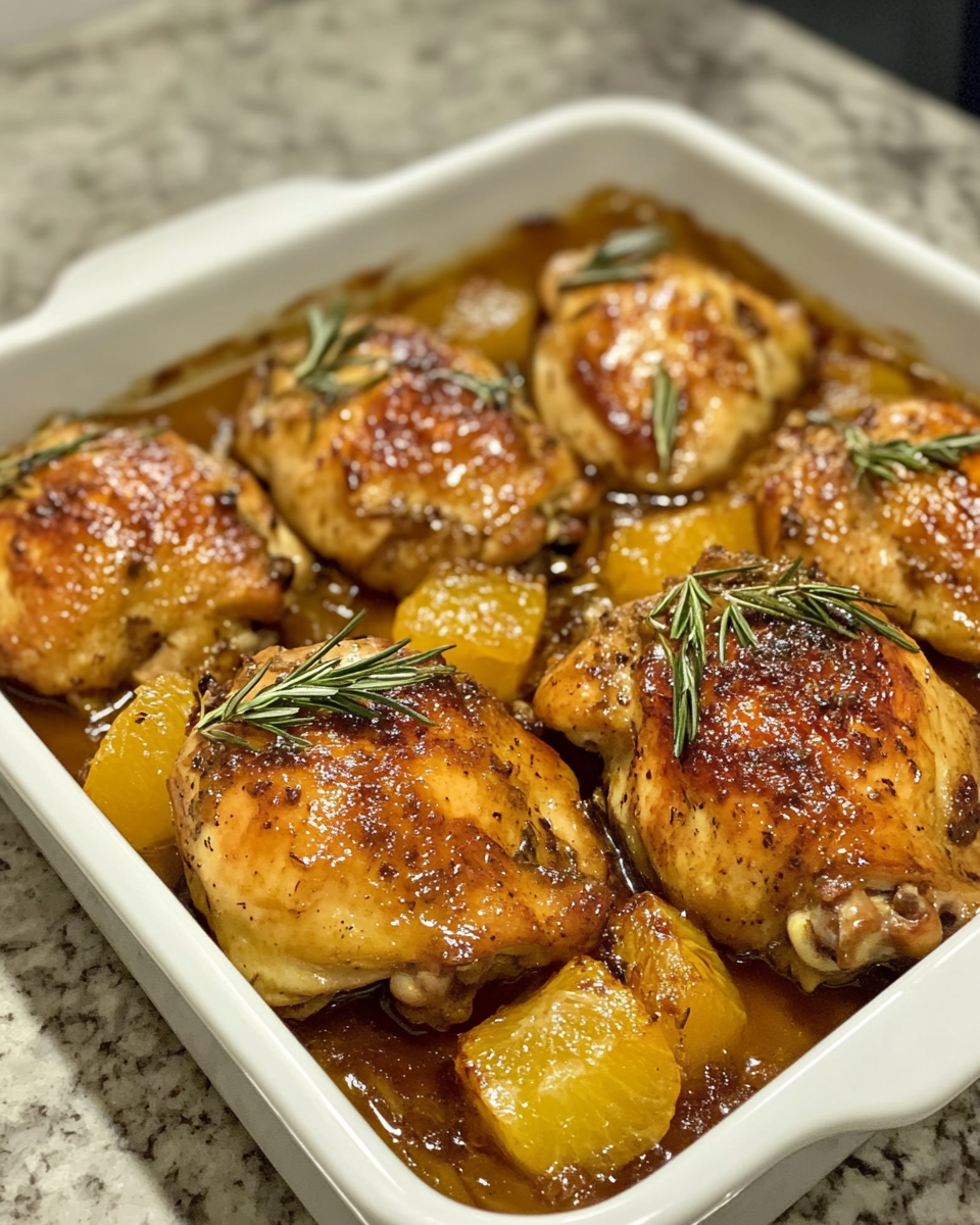 Ingredients for orange chicken laid out
