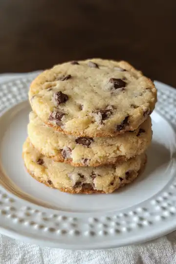 Sweet Chocolate Chip And Toffee Shortbread Cookies taken with iphone 15 pro max --iw 2 --ar 4:5 --v 6.1 --raw