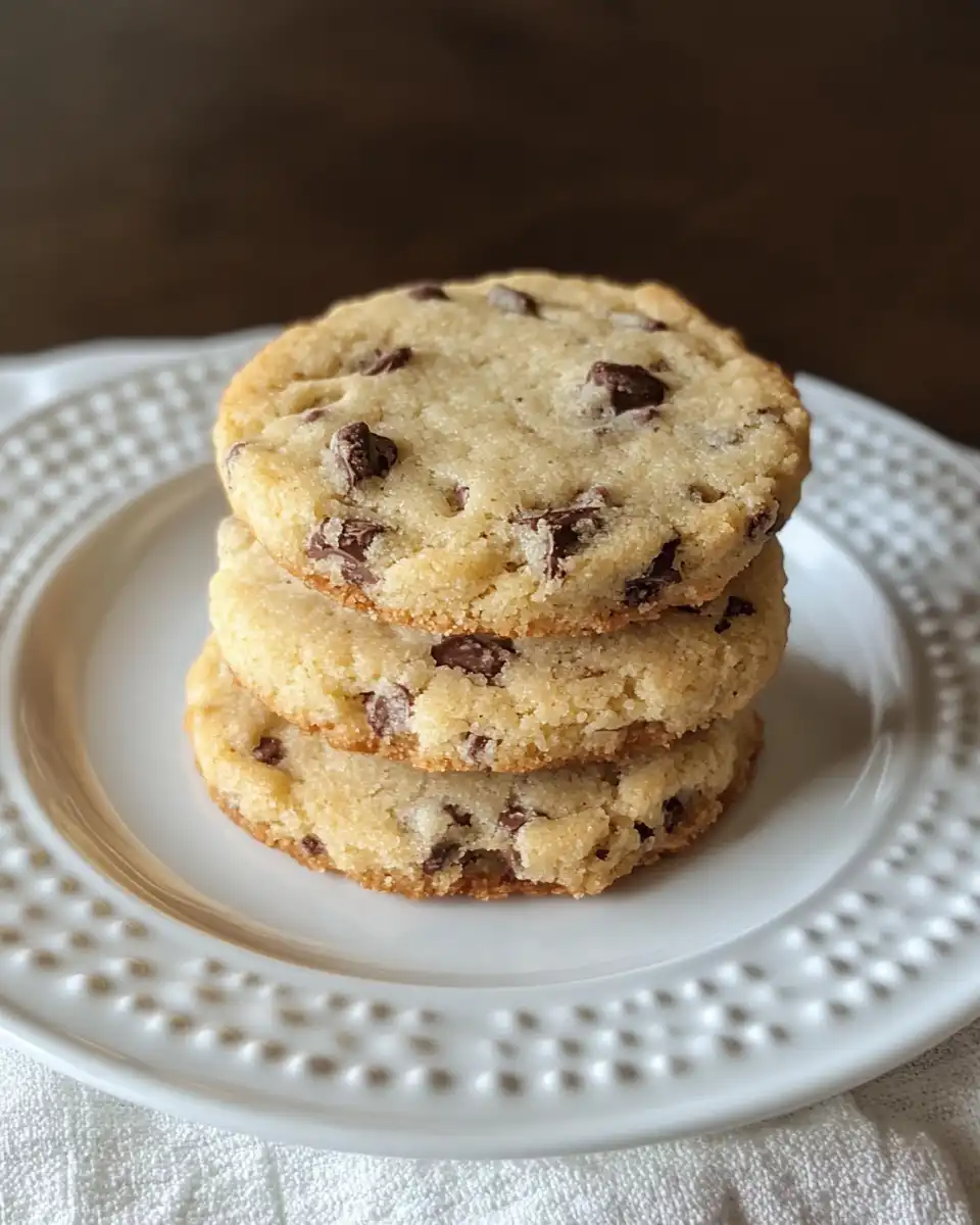 Freshly baked shortbread cookies with chocolate chips and toffee on parchment