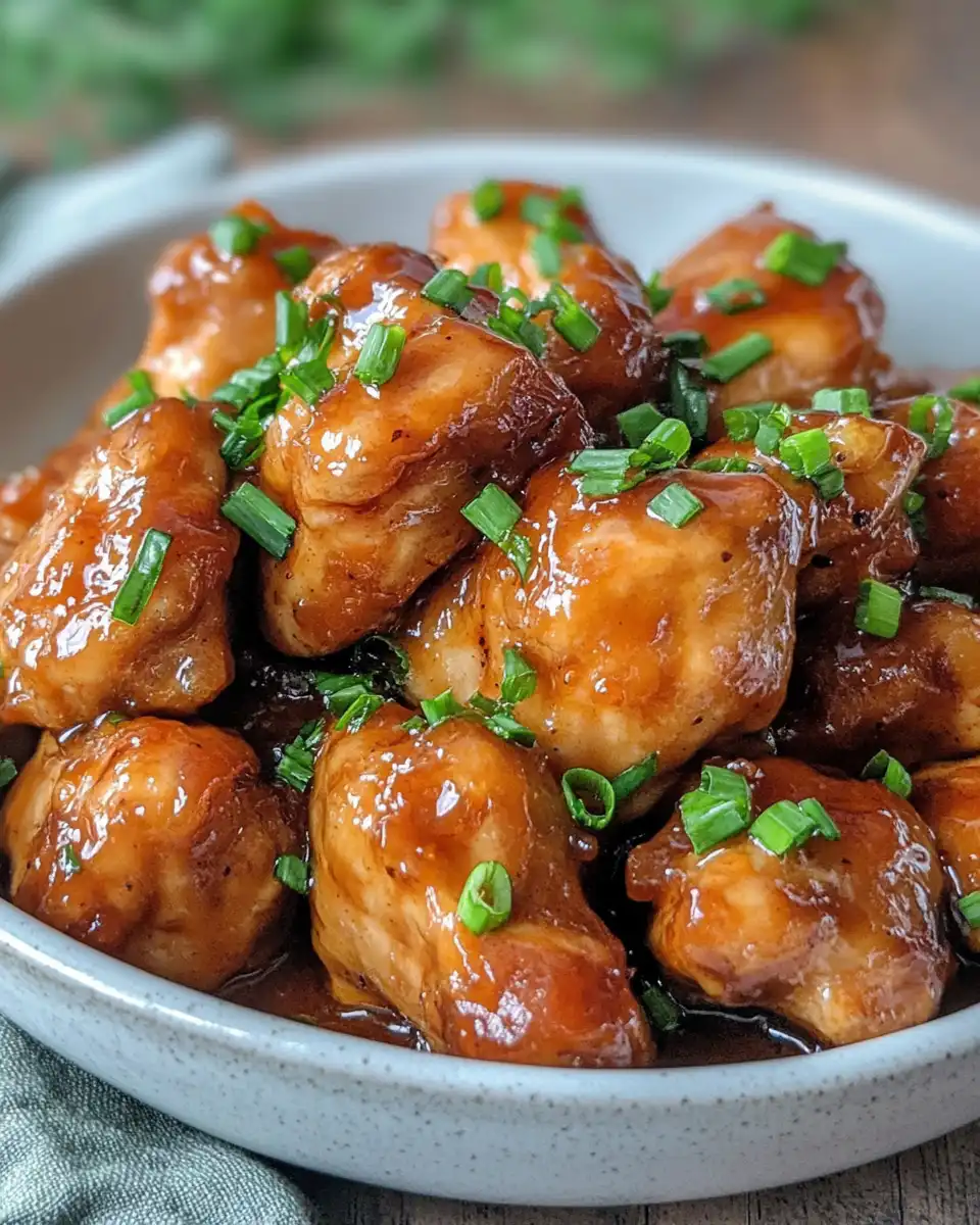 Sticky sweet pineapple glazed chicken in crock pot