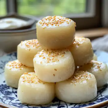 Sweet Soy Butter Korean Rice Cakes taken with iphone 15 pro max --iw 2 --ar 4:5 --v 6.1 --raw