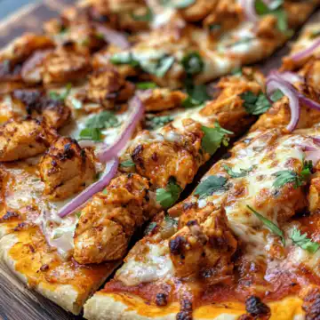 Tandoori Chicken Naan Pizza taken with iphone 15 pro max --iw 2 --ar 4:5 --v 6.1 --raw