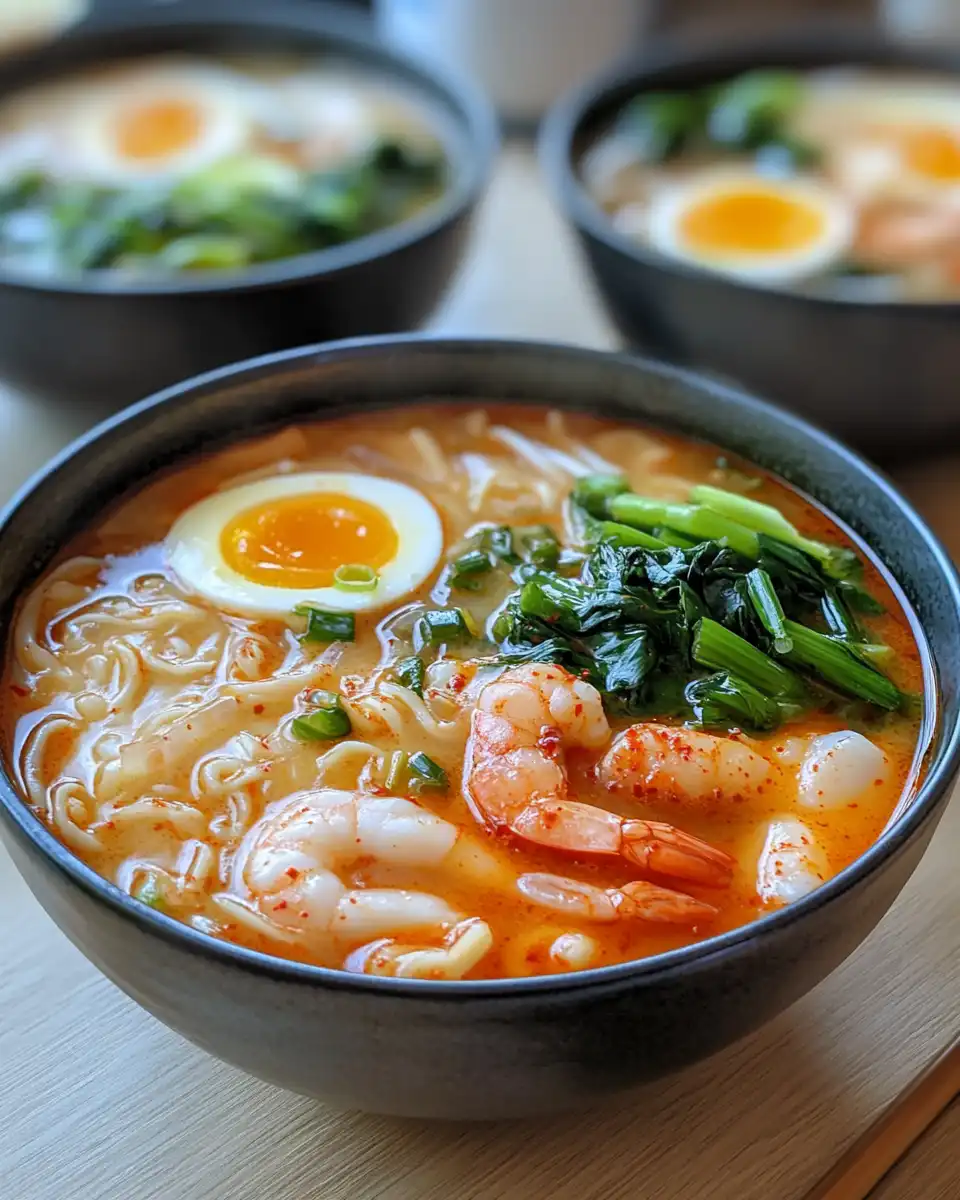 Ingredients simmering in pressure cooker for Korean winter soup