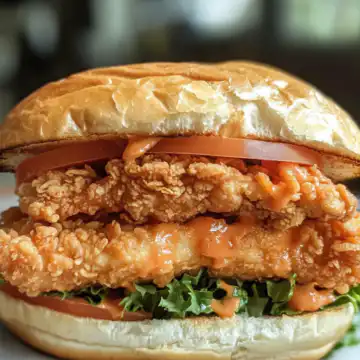 Thai Fried Chicken Sandwich taken with iphone 15 pro max --iw 2 --ar 4:5 --v 6.1 --raw