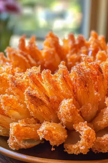 The Best Baked Blooming Onions taken with iphone 15 pro max --iw 2 --ar 4:5 --v 6.1 --raw