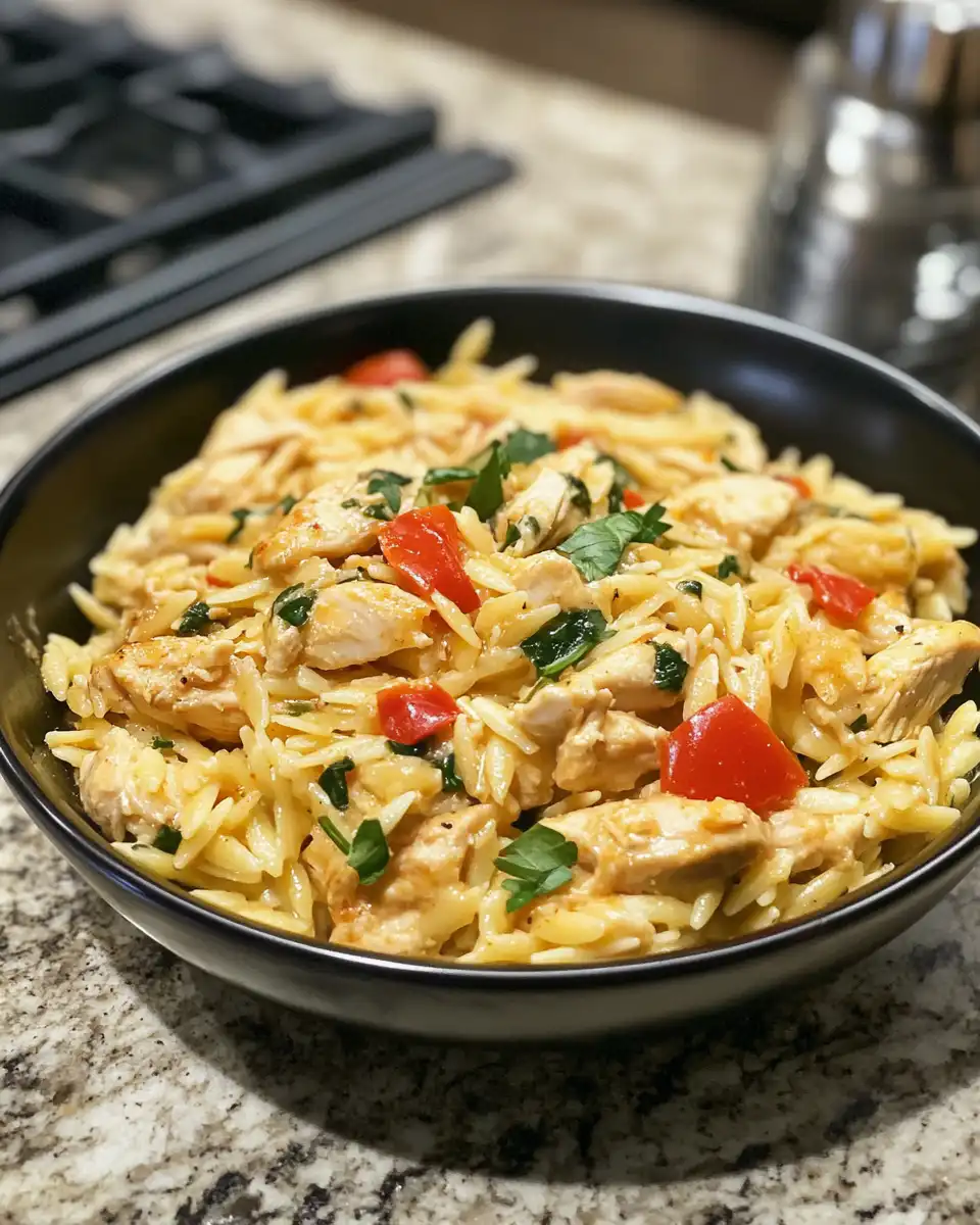 One pot Cajun chicken Alfredo with creamy sauce and broccoli in pressure cooker