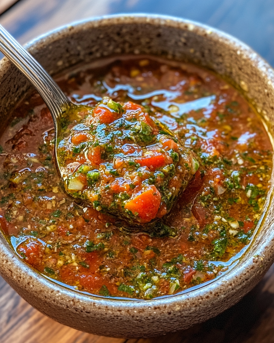 Sun-dried tomato pesto in a bowl, ready to enjoy