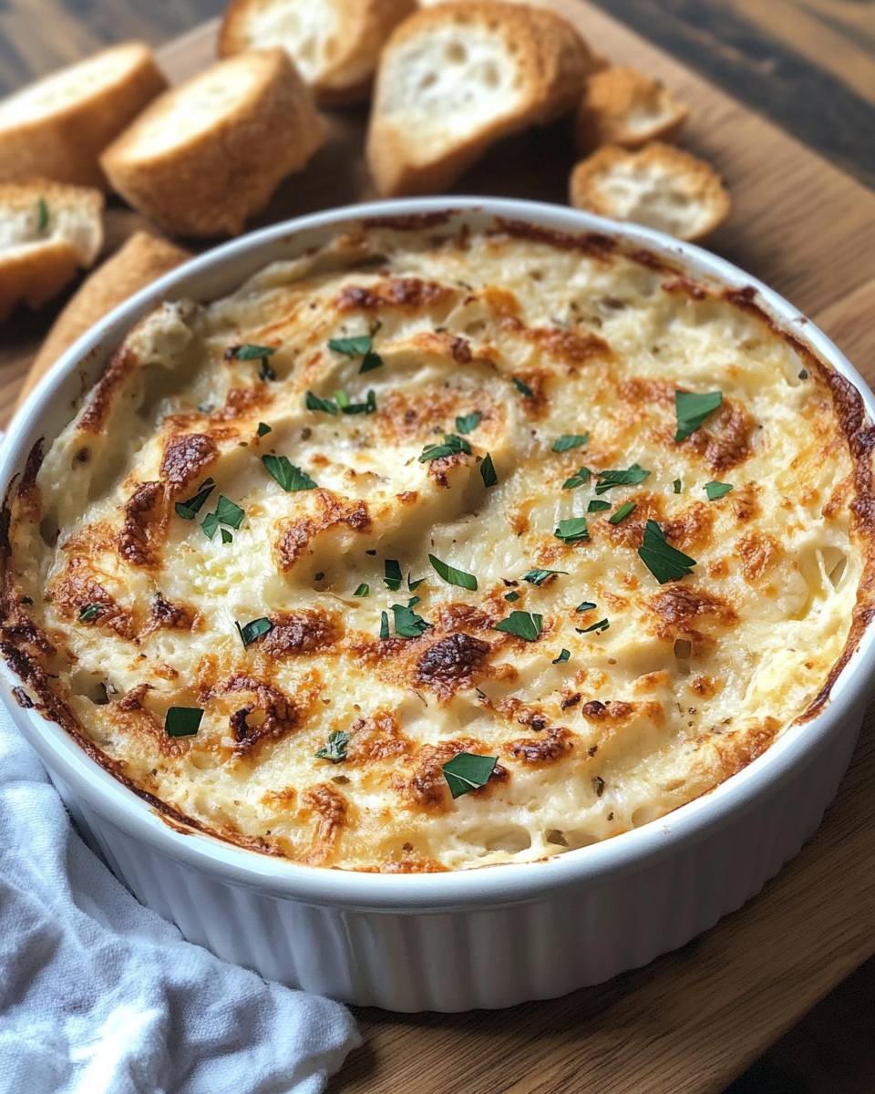 Creamy vegan French onion dip freshly made in pressure cooker