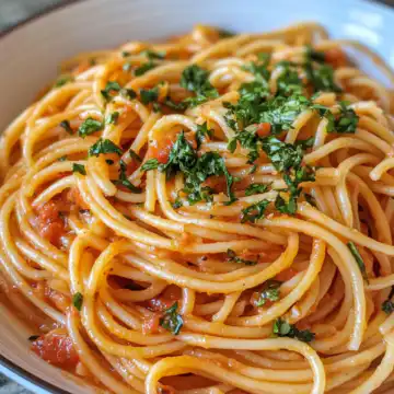 Vegan Marry Me Pasta taken with iphone 15 pro max --iw 2 --ar 4:5 --v 6.1 --raw