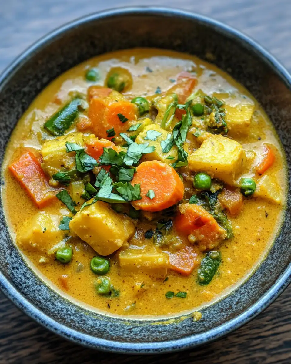 Steaming vegetable curry in pressure cooker, rich in spices and vegetables