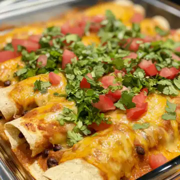 Vegetarian Black Bean Enchiladas taken with iphone 15 pro max --iw 2 --ar 4:5 --v 6.1 --raw