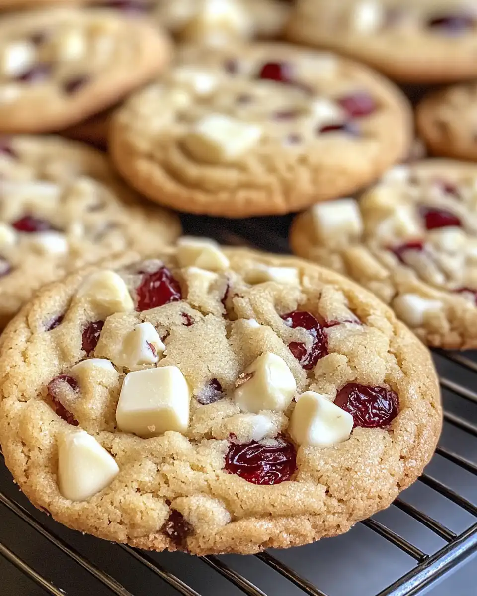 Pressure cooker with white chocolate cranberry cookies inside