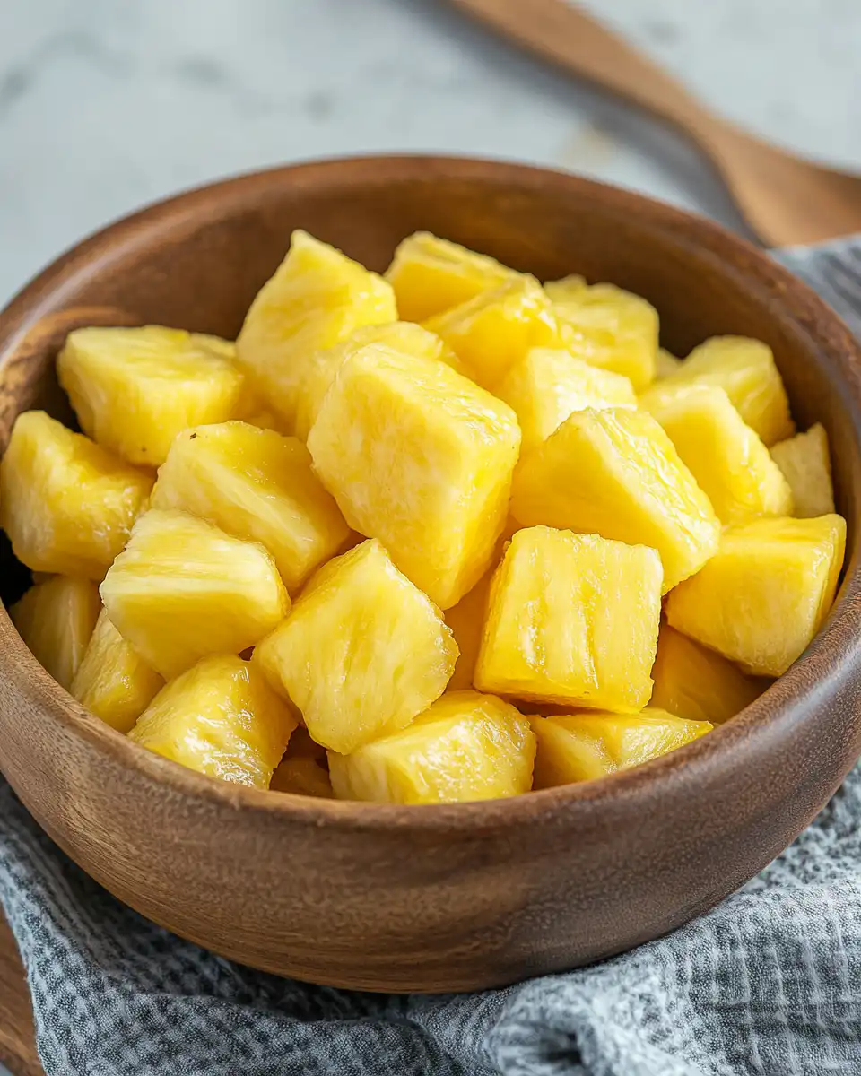Sweet caramelized pineapple air fryer dessert