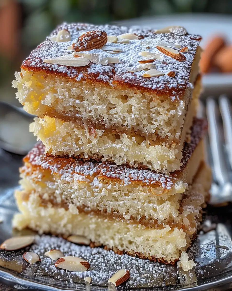 Warm almond Passover sponge cake fresh from pressure cooker