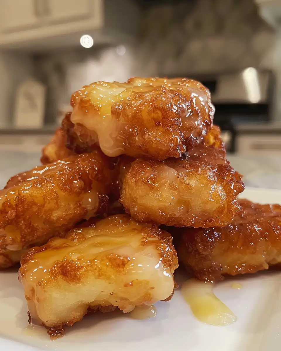 Ingredients prepared on kitchen counter for apple fritter bites recipe
