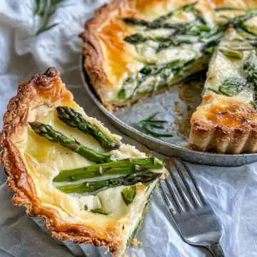 Asparagus Tart taken with iphone 15 pro max --iw 2 --ar 4:5 --v 6.1 --raw