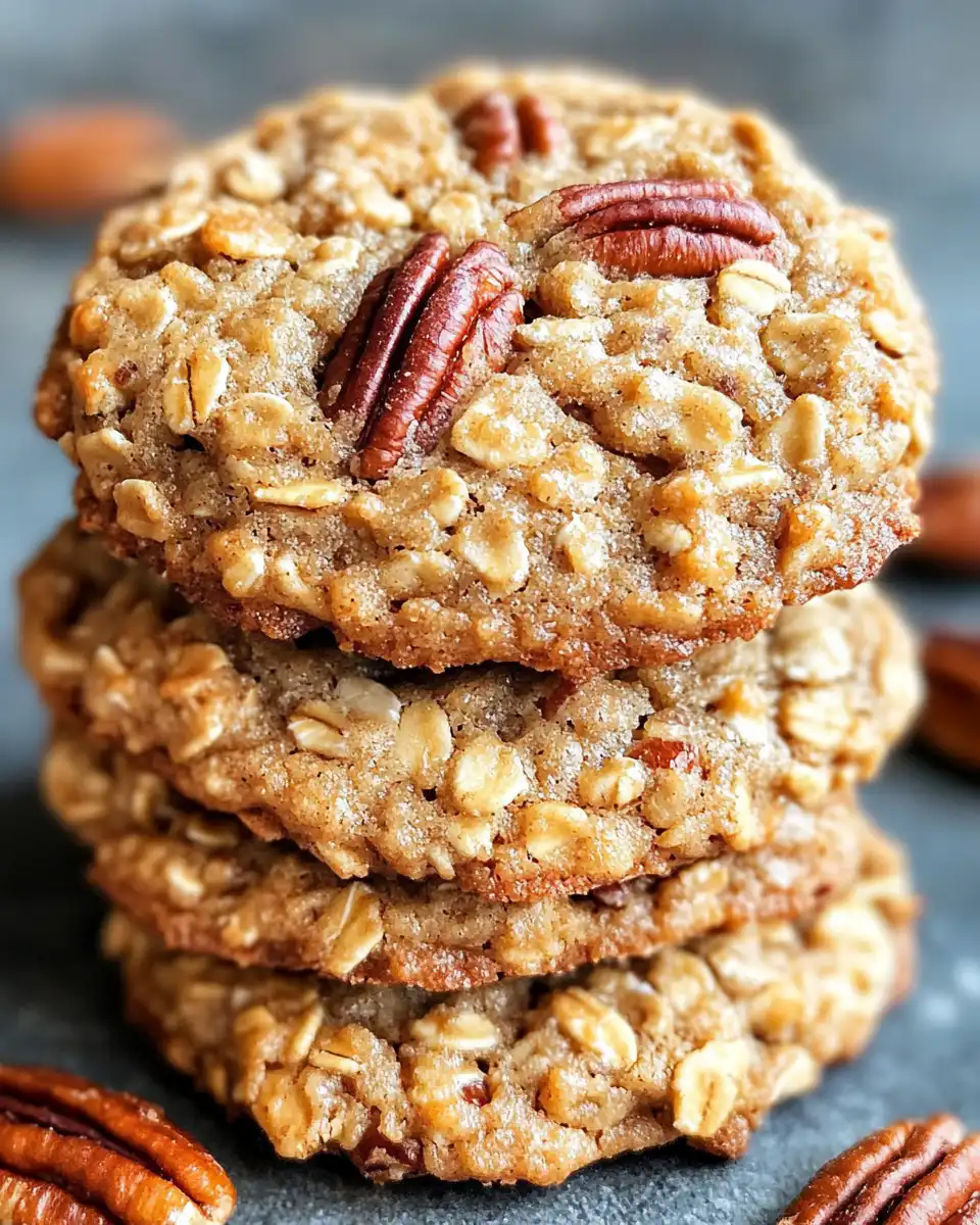 Cookie dough with oats and pecans ready for baking in pressure cooker