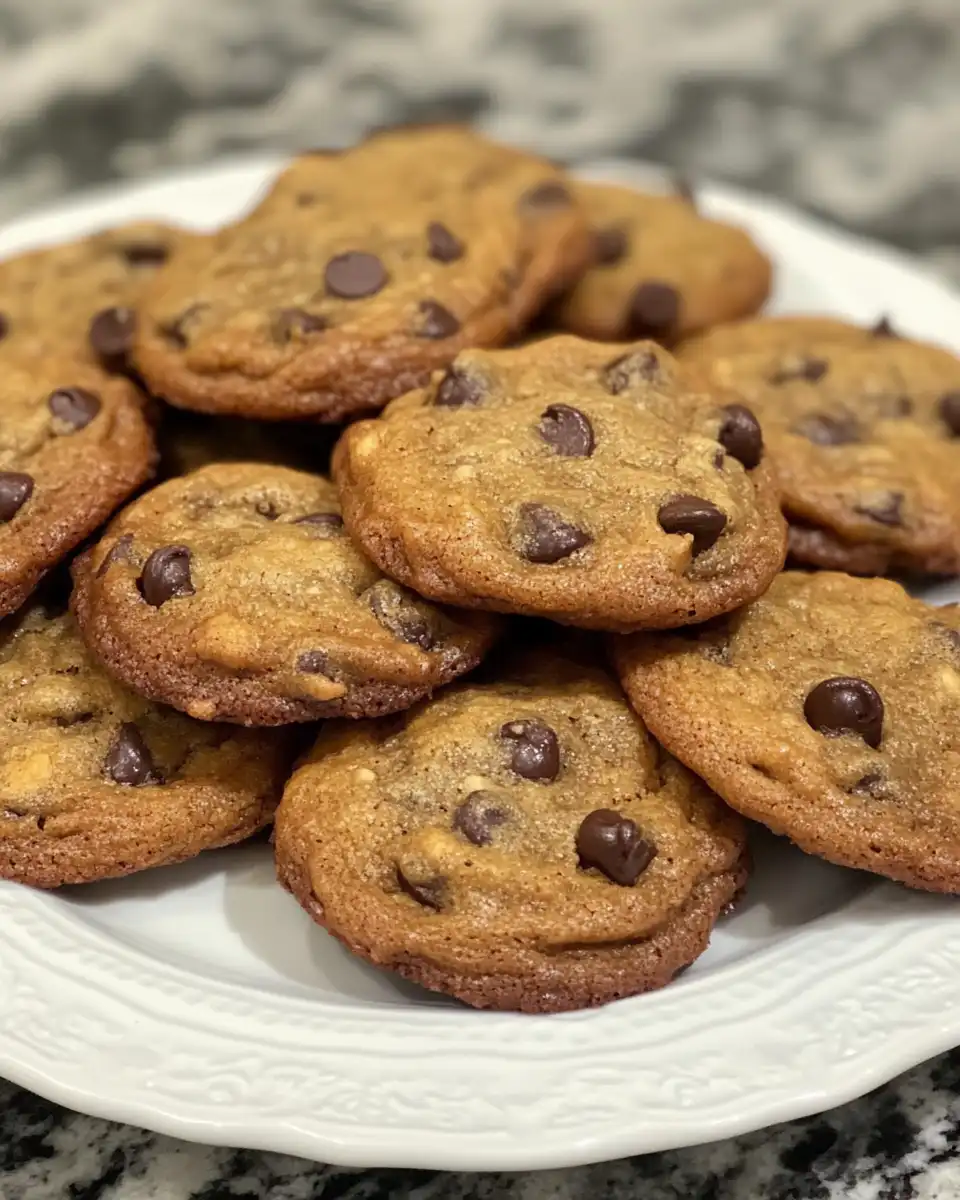 Freshly baked banana bread chocolate chip cookies cooling on wire rack