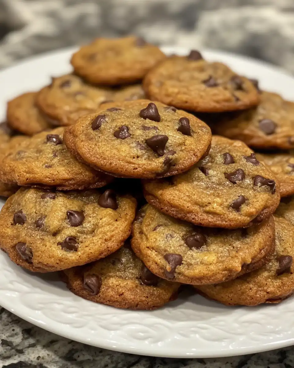 Freshly baked banana bread chocolate chip cookies close-up showing moist texture