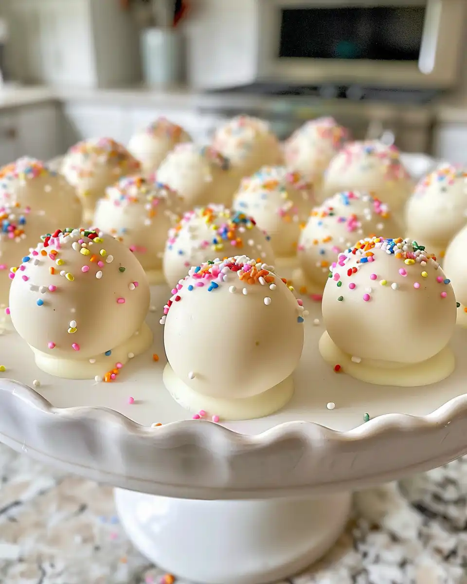 Banana Pudding Truffles close-up with creamy banana and white chocolate