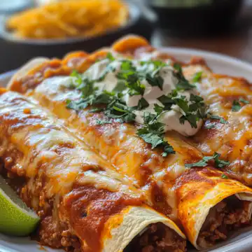 Beef enchiladas taken with iphone 15 pro max --iw 2 --ar 4:5 --v 6.1 --raw