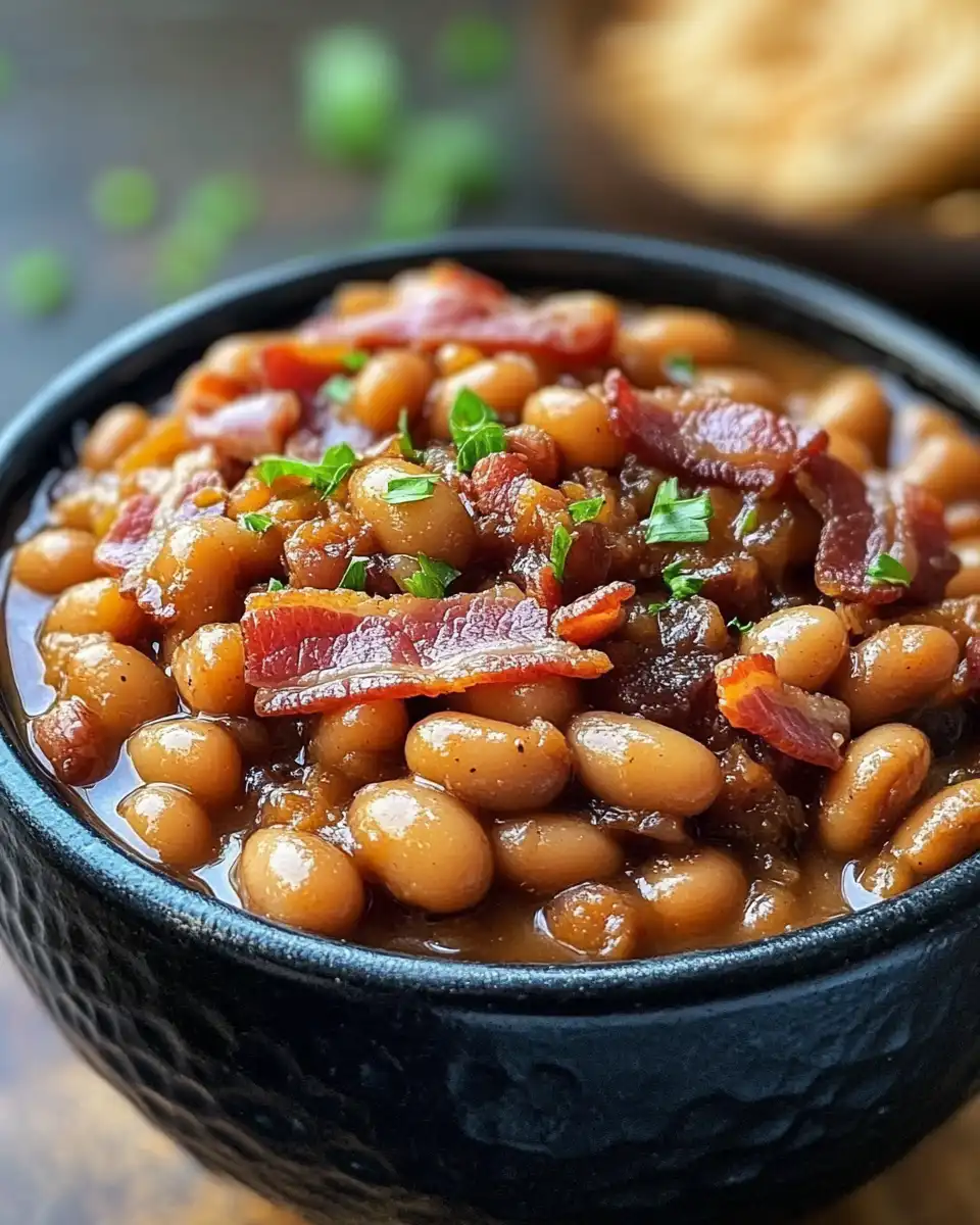 Bacon and beans pressure cooker aroma moment