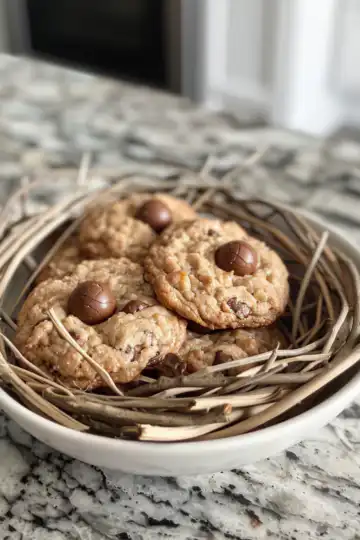 Birds Nest Cookies taken with iphone 15 pro max --iw 2 --ar 4:5 --v 6.0 --raw