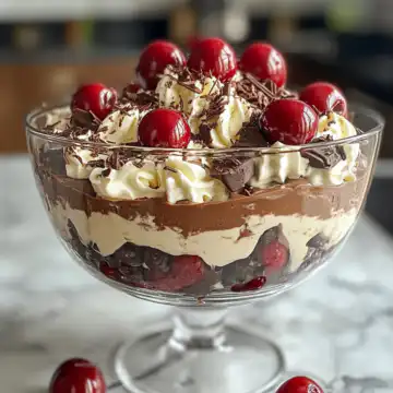 Black Forest Trifle Recipe taken with iphone 15 pro max --iw 2 --ar 4:5 --v 6.1 --raw