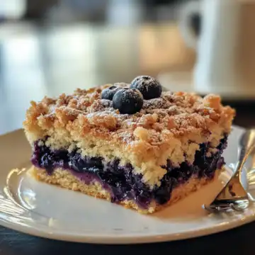 Blueberry Coffee Cake taken with iphone 15 pro max --iw 2 --ar 4:5 --v 6.1 --raw