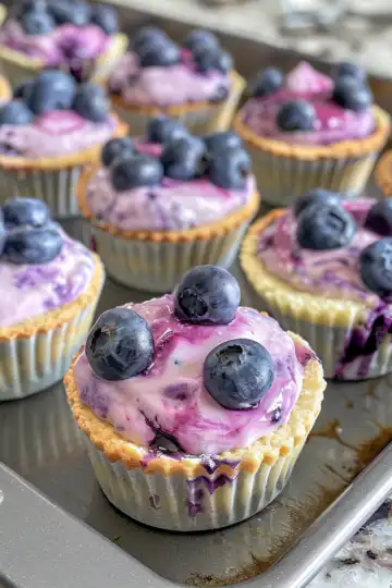 Blueberry Swirl Yogurt Bites taken with iphone 15 pro max --iw 2 --ar 4:5 --v 6.0 --raw