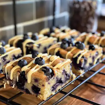 Blueberry White Chocolate Blondies taken with iphone 15 pro max --iw 2 --ar 4:5 --v 6.0 --raw
