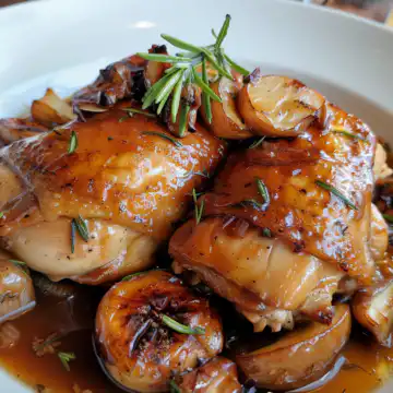 Braised Catalina Chicken taken with iphone 15 pro max --iw 2 --ar 4:5 --v 6.0 --raw