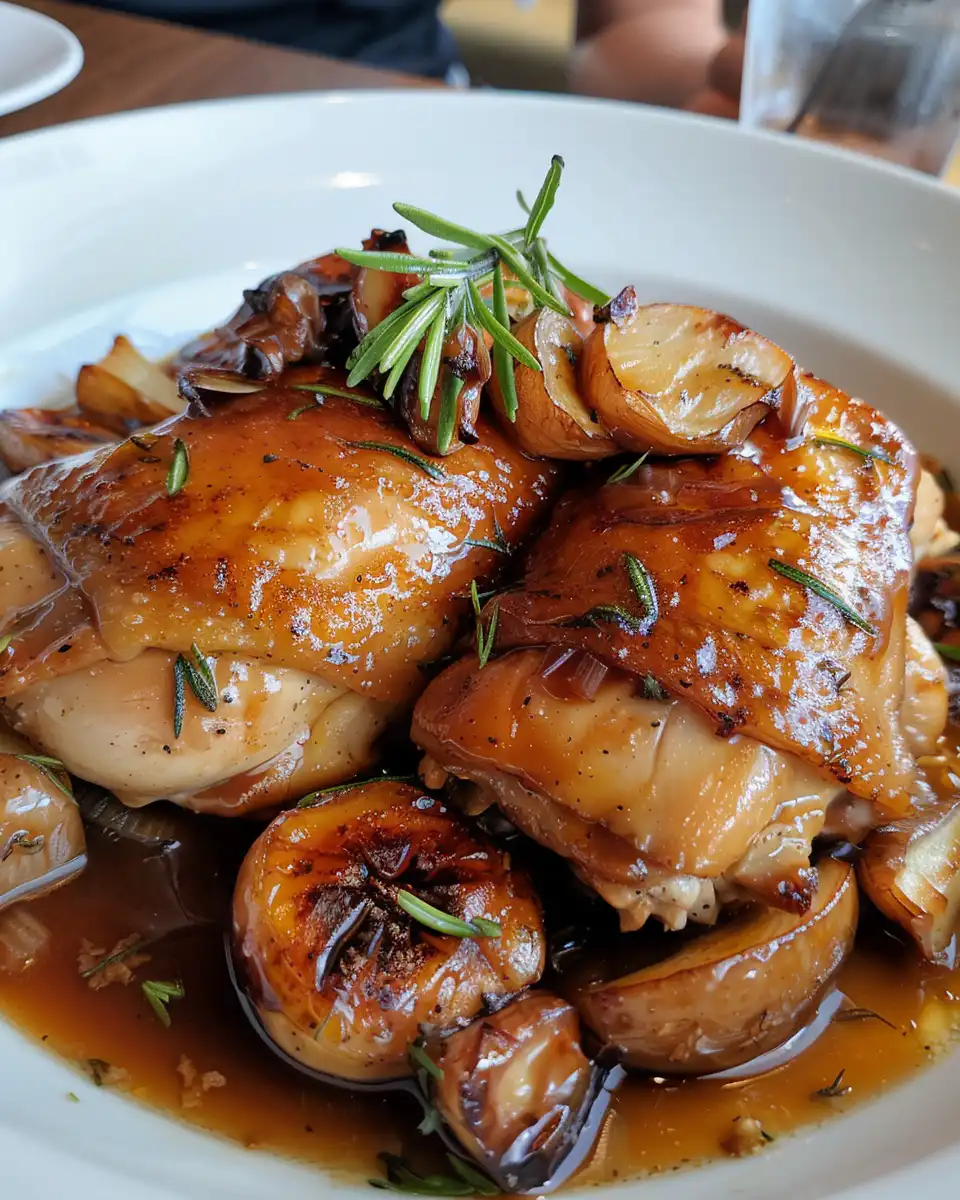 Pressure cooker with steam around the chicken cooking