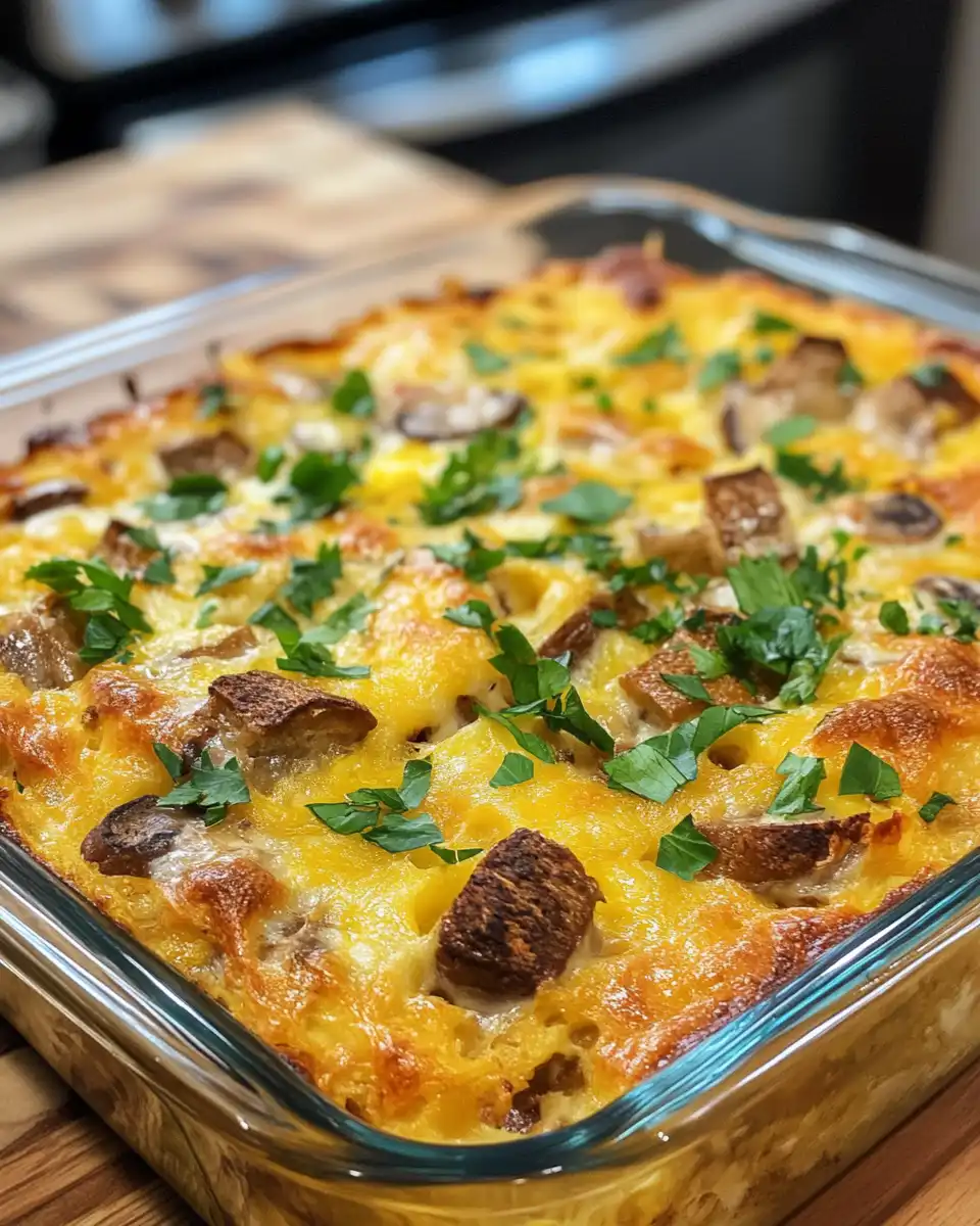 Breakfast casserole in the cooker