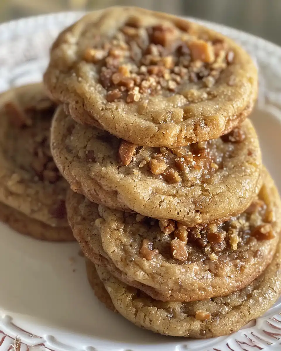 Ingredients for brown butter coffee toffee cookies including brown sugar, eggs, and vanilla