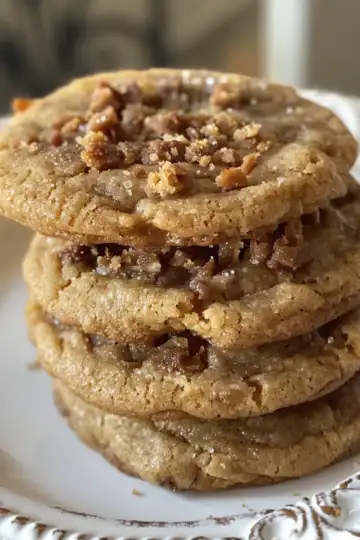 Brown Butter Coffee Toffee Cookies taken with iphone 15 pro max --iw 2 --ar 4:5 --v 6.0 --raw