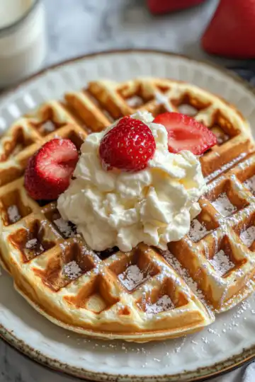 Buttermilk Waffles taken with iphone 15 pro max --iw 2 --ar 4:5 --v 6.1 --raw