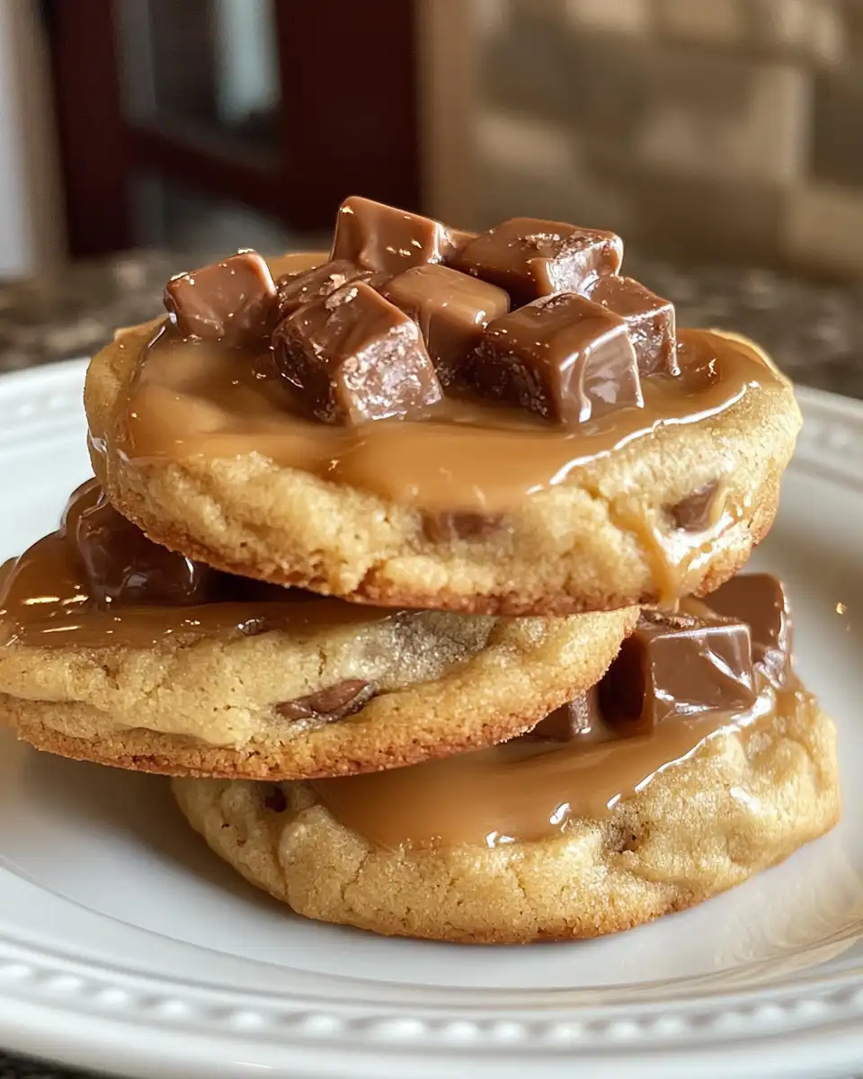 Ingredients for caramel cheesecake cookies prepared in bowls