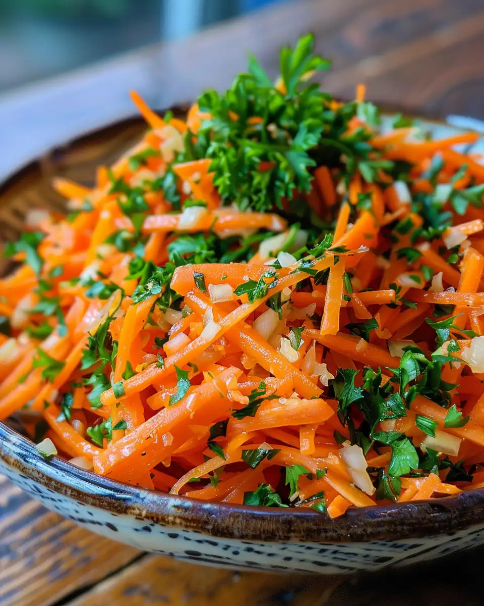 Ingredients for carrot apple slaw laid out on kitchen counter