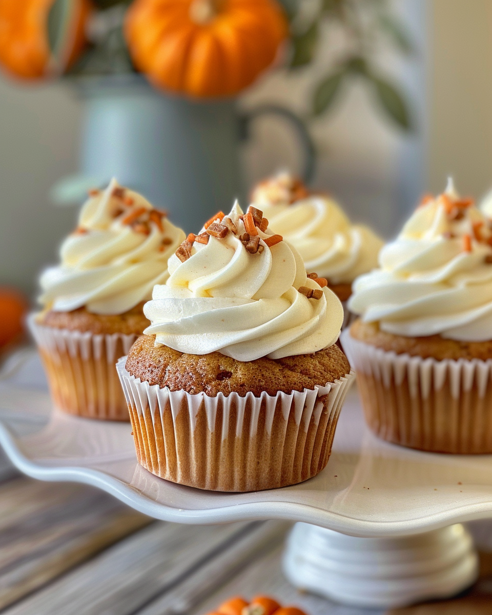 Ingredients for carrot cake cupcakes laid out on a table