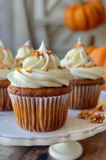 Carrot cake cupcakes taken with iphone 15 pro max --iw 2 --ar 4:5 --v 6.0 --raw